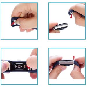 iMoshion Siliconen bandje Fitbit Charge 2 - Zwart