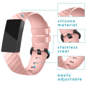 iMoshion Siliconen bandje Fitbit Charge 3 / 4 - Roze