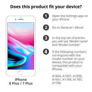 Apple Silicone Backcover iPhone 8 Plus / 7 Plus - Blue Cobalt