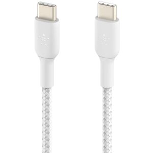Belkin Boost↑Charge™ Braided USB-C naar USB-C kabel - 1 meter - Wit