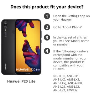 Ontwerp je eigen Huawei P20 Lite hardcase hoesje - Zwart