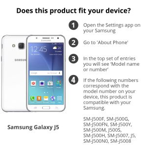 Anti-fingerprint Screenprotector Samsung Galaxy J5