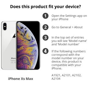 Apple Leather Backcover iPhone Xs Max - Lila