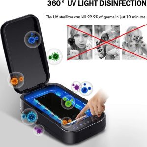 Lintelek Telefoon UV desinfectie box - Zwart