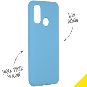 Accezz Liquid Silicone Backcover Huawei P Smart (2020) - Sky Blue