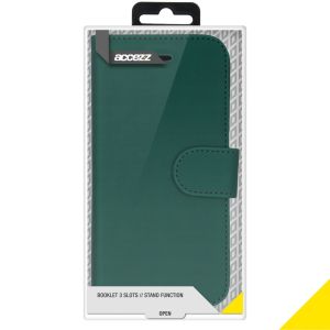 Accezz Wallet Softcase Bookcase iPhone 12 Mini - Groen