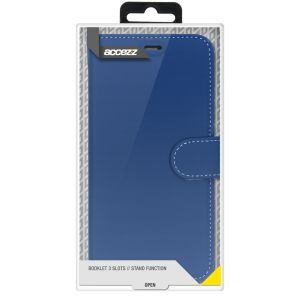 Accezz Wallet Softcase Bookcase iPhone 12 Mini - Blauw