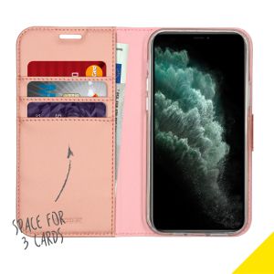 Accezz Wallet Softcase Bookcase iPhone 12 (Pro) - Rosé Goud
