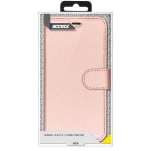 Accezz Wallet Softcase Bookcase iPhone 12 Pro Max - Rosé Goud