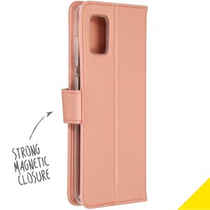 Accezz Wallet Softcase Bookcase Samsung Galaxy A31 - Rosé Goud