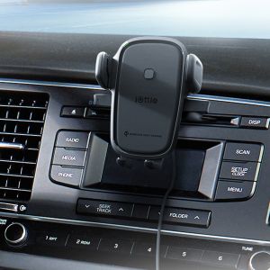iOttie Easy One Touch Wireless Charging - Telefoonhouder auto - Ventilatierooster en CD speler - Zwart