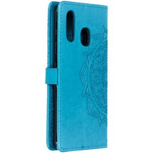 Mandala Bookcase Samsung Galaxy A40 - Turquoise
