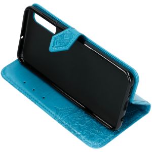 Mandala Bookcase Samsung Galaxy A50 / A30s - Turquoise