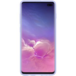 Accezz Liquid Silicone Backcover Samsung Galaxy S10 Plus - Paars