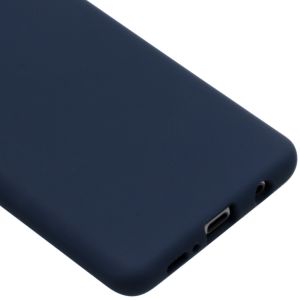 Accezz Liquid Silicone Backcover Samsung Galaxy S10 Plus - Blauw