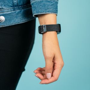 iMoshion Nylon bandje Fitbit Versa 2 / Versa Lite - Zwart