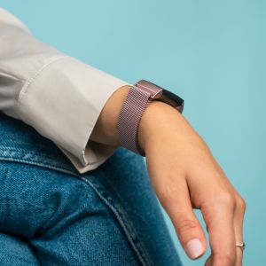 iMoshion Milanees Watch bandje Fitbit Charge 3 / 4 - Rosé Goud