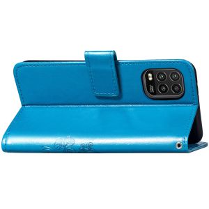 Klavertje Bloemen Bookcase Xiaomi Mi 10 Lite - Turquoise