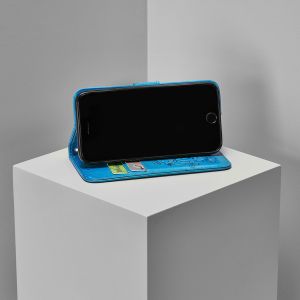 Klavertje Bloemen Bookcase Xiaomi Mi 10 Lite - Turquoise