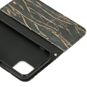 Design Softcase Bookcase iPhone 12 Mini - Wild Bladeren