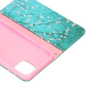 Design Softcase Bookcase iPhone 12 (Pro) - Bloesem