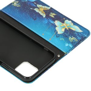Design Softcase Bookcase iPhone 12 (Pro) - Vlinders