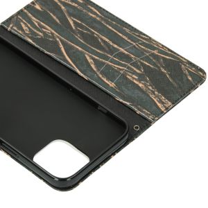 Design Softcase Bookcase iPhone 12 Pro Max - Wild Bladeren