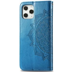 Mandala Bookcase iPhone 12 (Pro) - Turquoise
