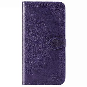 Mandala Bookcase iPhone 12 (Pro) - Paars