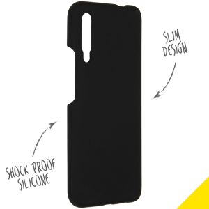 Accezz Liquid Silicone Backcover P Smart Pro / Huawei Y9s - Zwart