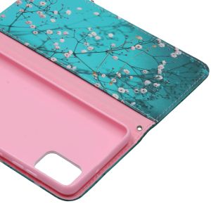 Design Softcase Bookcase Samsung Galaxy A31 - Bloessem