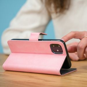 iMoshion Luxe Bookcase iPhone 12 Mini - Roze