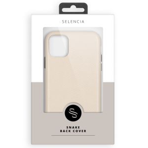 Selencia Gaia Slang Backcover iPhone 12 Mini - Wit