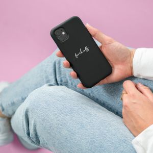 iMoshion Design hoesje iPhone 12 Pro Max - Fuck Off - Zwart