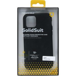 RhinoShield SolidSuit Backcover iPhone 11 Pro - Brushed Steel