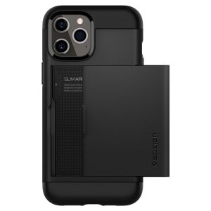 Spigen Slim Armor CS Backcover iPhone 12 Pro Max - Zwart
