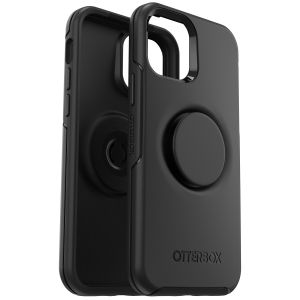 OtterBox Otter + Pop Symmetry Backcover iPhone 12 (Pro) - Zwart