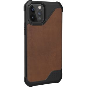 UAG Metropolis LT Backcover iPhone 12 (Pro) - Leather Brown