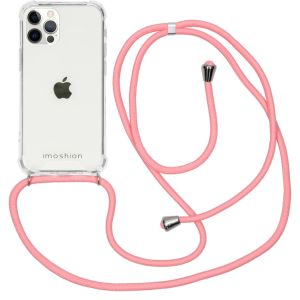 iMoshion Backcover met koord iPhone 12 (Pro) - Roze
