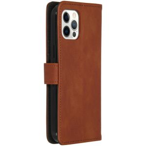 iMoshion Luxe Bookcase iPhone 12 (Pro) - Bruin