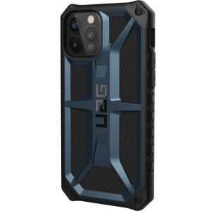 UAG Monarch Backcover iPhone 12 (Pro) - Blauw