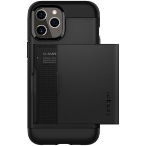 Spigen Slim Armor CS Backcover iPhone 12 (Pro) - Zwart