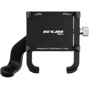 GUB Pro 5 Telefoonhouder motor en scooter - Verstelbaar - Universeel - Aluminium - Zwart
