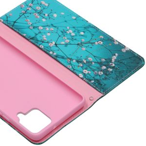 Design Softcase Bookcase Samsung Galaxy A42- Bloesem