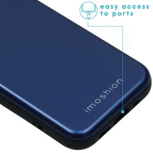 iMoshion Backcover met pashouder iPhone 12 Mini - Donkerblauw