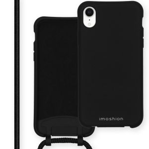 iMoshion Color Backcover met afneembaar koord iPhone Xr - Zwart