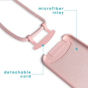 iMoshion Color Backcover met afneembaar koord iPhone SE (2022 / 2020) / 8 / 7 - Roze