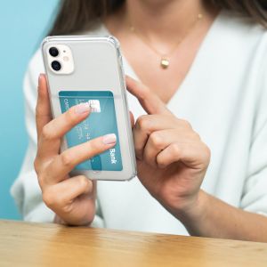 iMoshion Softcase Backcover met pashouder iPhone SE (2022 / 2020) / 8 / 7