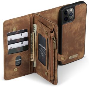CaseMe Luxe Lederen 2 in 1 Portemonnee Bookcase iPhone 12 (Pro)