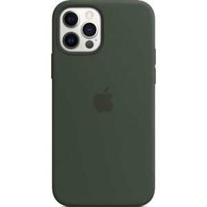 Apple Silicone Backcover MagSafe iPhone 12 (Pro) - Cypress Green